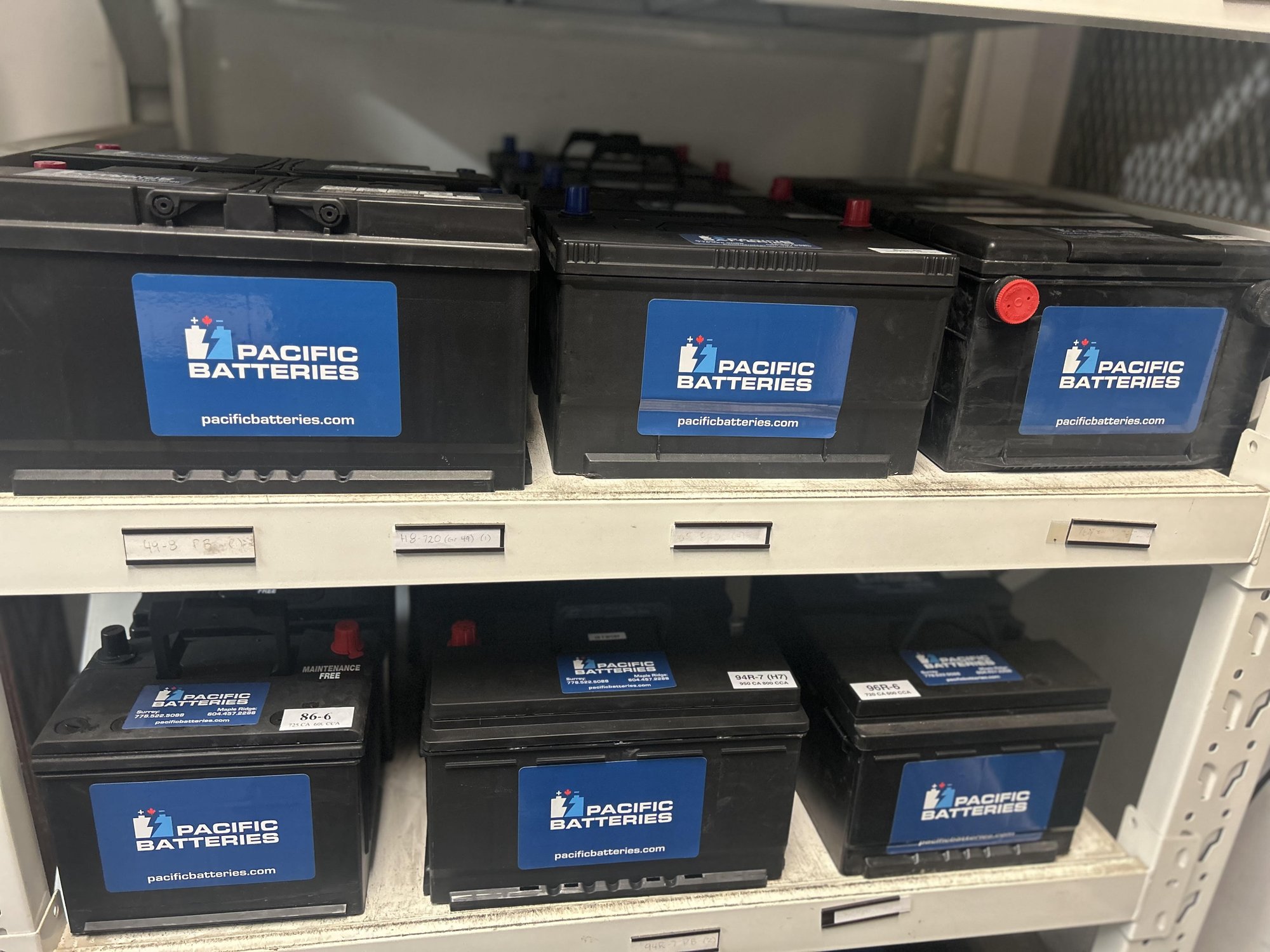 Pacific Batteries, battery supplier in Richmond BC